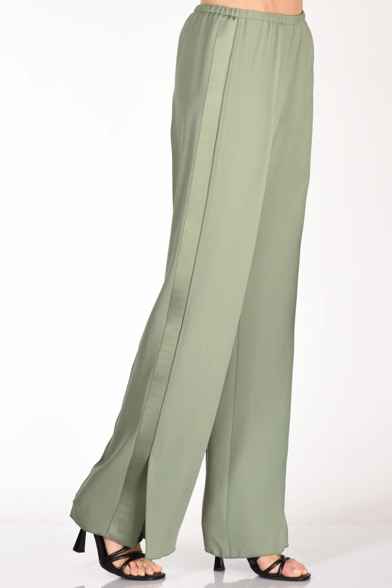 Forte Forte Pantaloni Satin Verde Donna - immagine 2