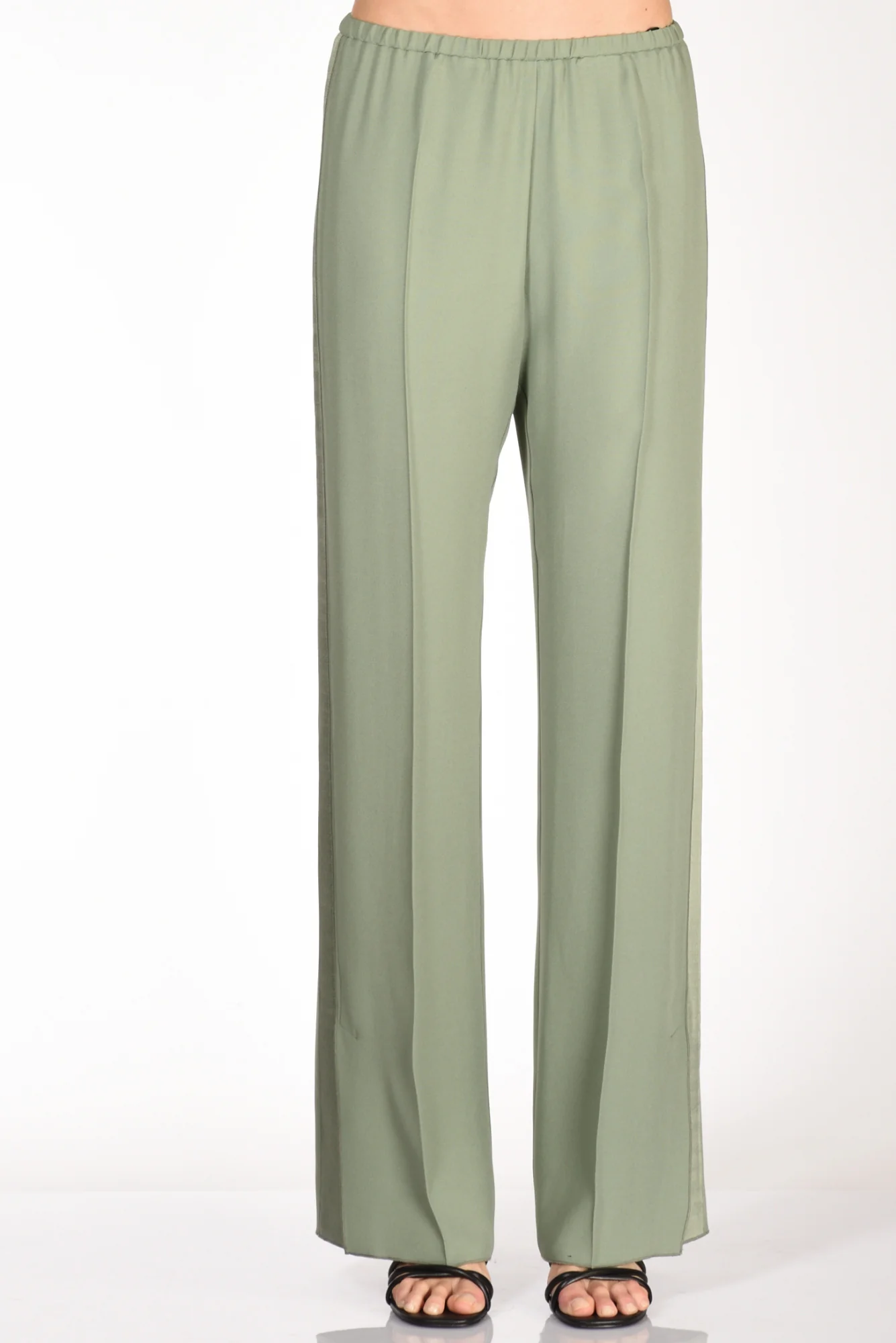 Forte Forte Pantaloni Satin Verde Donna - immagine 4