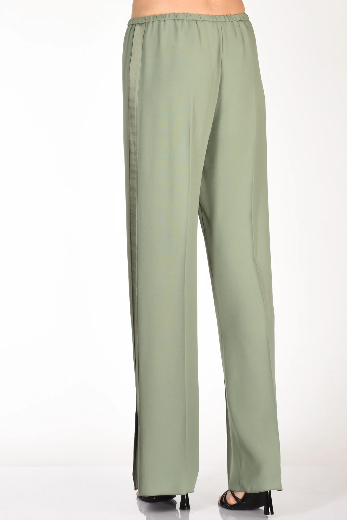 Forte Forte Pantaloni Satin Verde Donna - immagine 7
