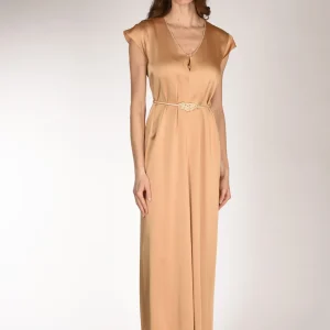 Forte Forte Abito Satin Beige Donna