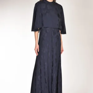 Forte Forte Abito E Mantella Blu Donna