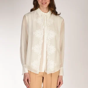 Forte Forte Camicia Embroide. Bianco Donna