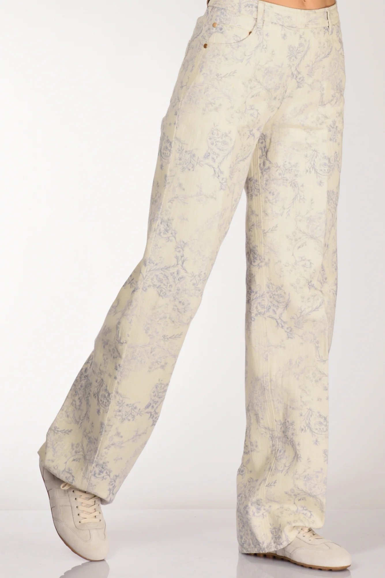 Forte Forte Pantalone Stampa Azzurro/bianco Donna - immagine 2