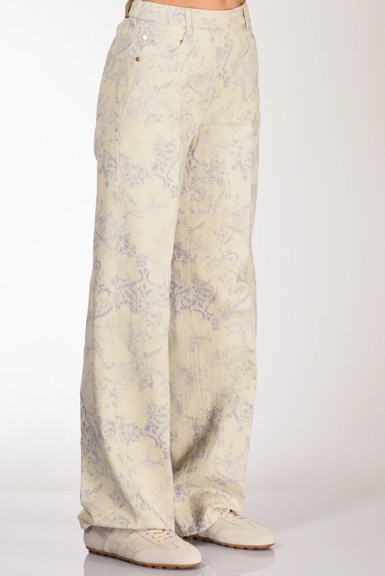 Forte Forte Pantalone Stampa Azzurro/bianco Donna - immagine 5