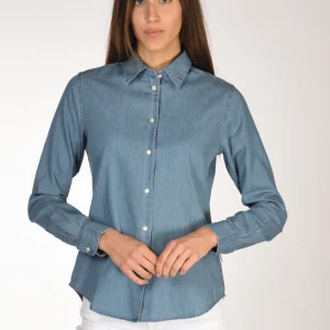 Aspesi Camicia Blu Jeans Donna