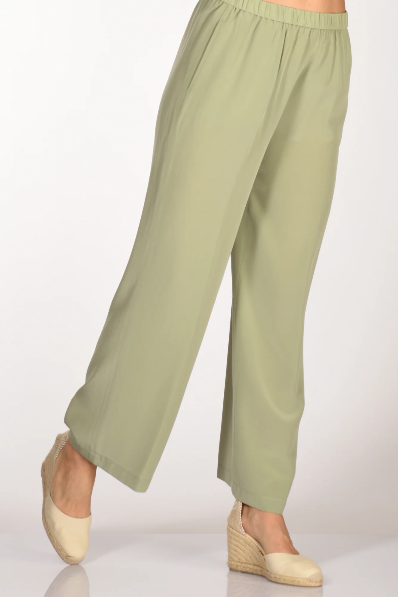 Aspesi Pantalone Verde Chiaro Donna