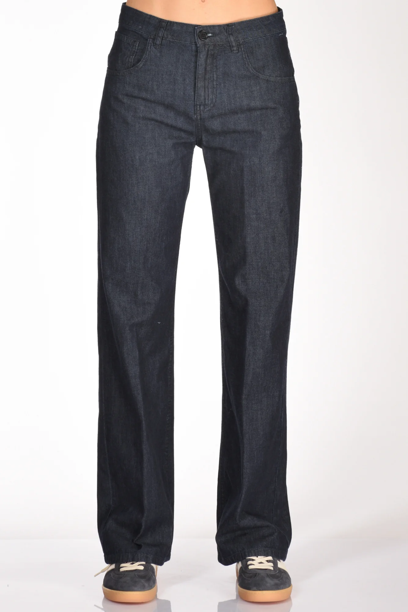 Aspesi Pantalone Denim Blu Jeans Donna - immagine 4