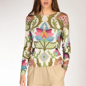 In Bed With You Maglia Stampata Bianco/multicolor Donna