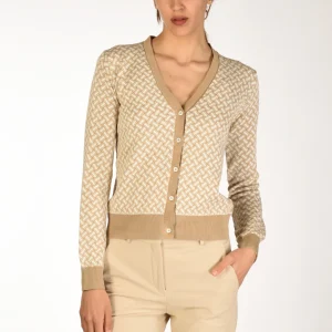 Drumohr Maglia Biscottino Beige/bianco Donna