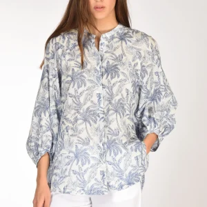 Robert Friedman Camicia Adryl Blu/bianco Donna