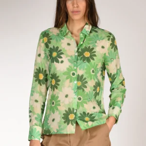 Robert Friedman Camicia Andreal Verde/bianco Donna