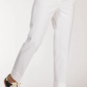 Incotex Slowear Pantalone Nevet Bianco Donna