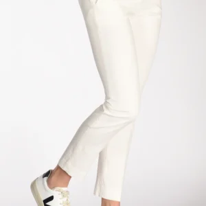 Incotex Slowear Pantalone Leyre Bianco Latte Donna