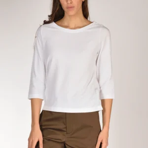 Zanone Slowear Maglia Scollo Bianco Donna