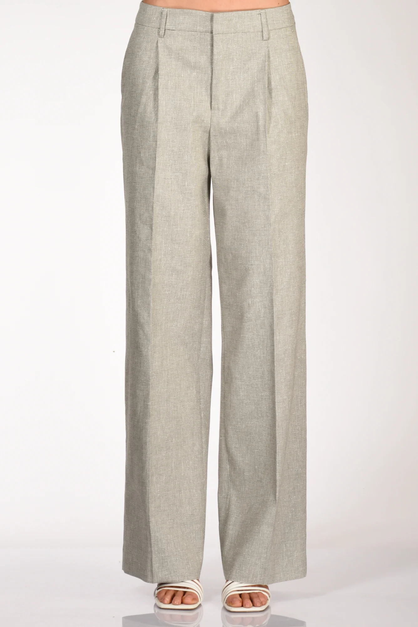 Pt Torino Pantalone Lola Grigio Tortora Donna - immagine 4