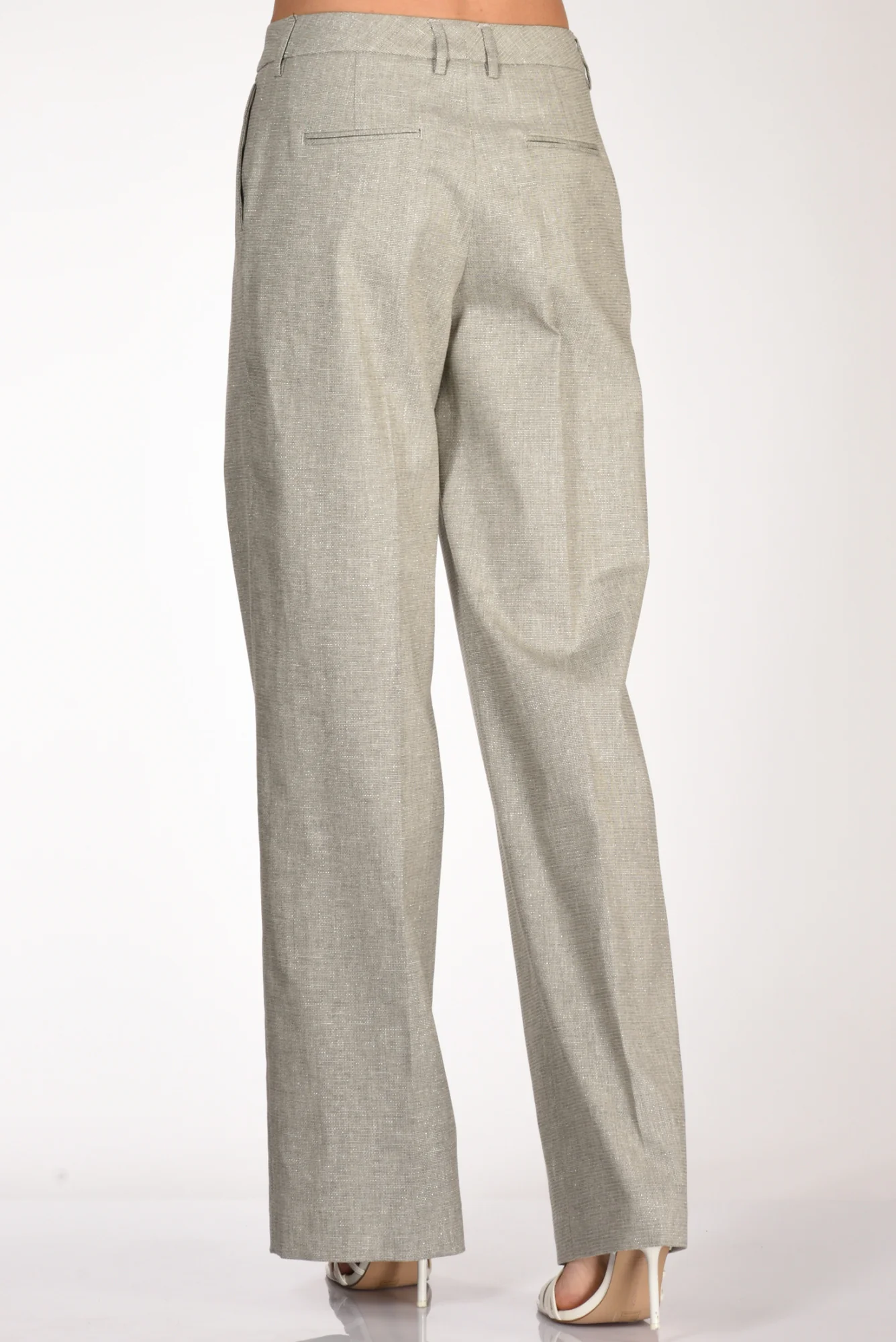 Pt Torino Pantalone Lola Grigio Tortora Donna - immagine 7