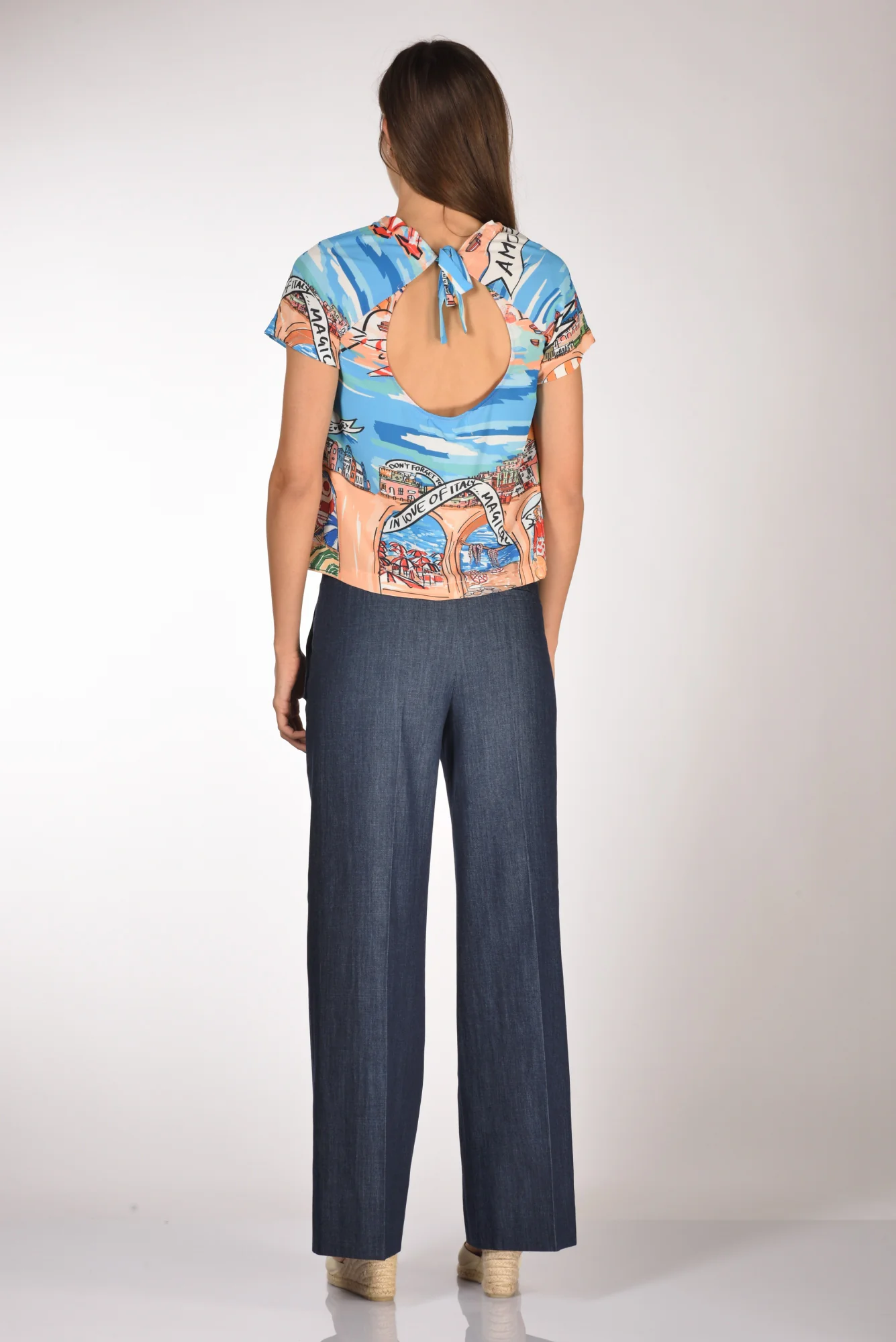 Alessandro Enriquez Camicia Stampa Multicolor Donna - immagine 6