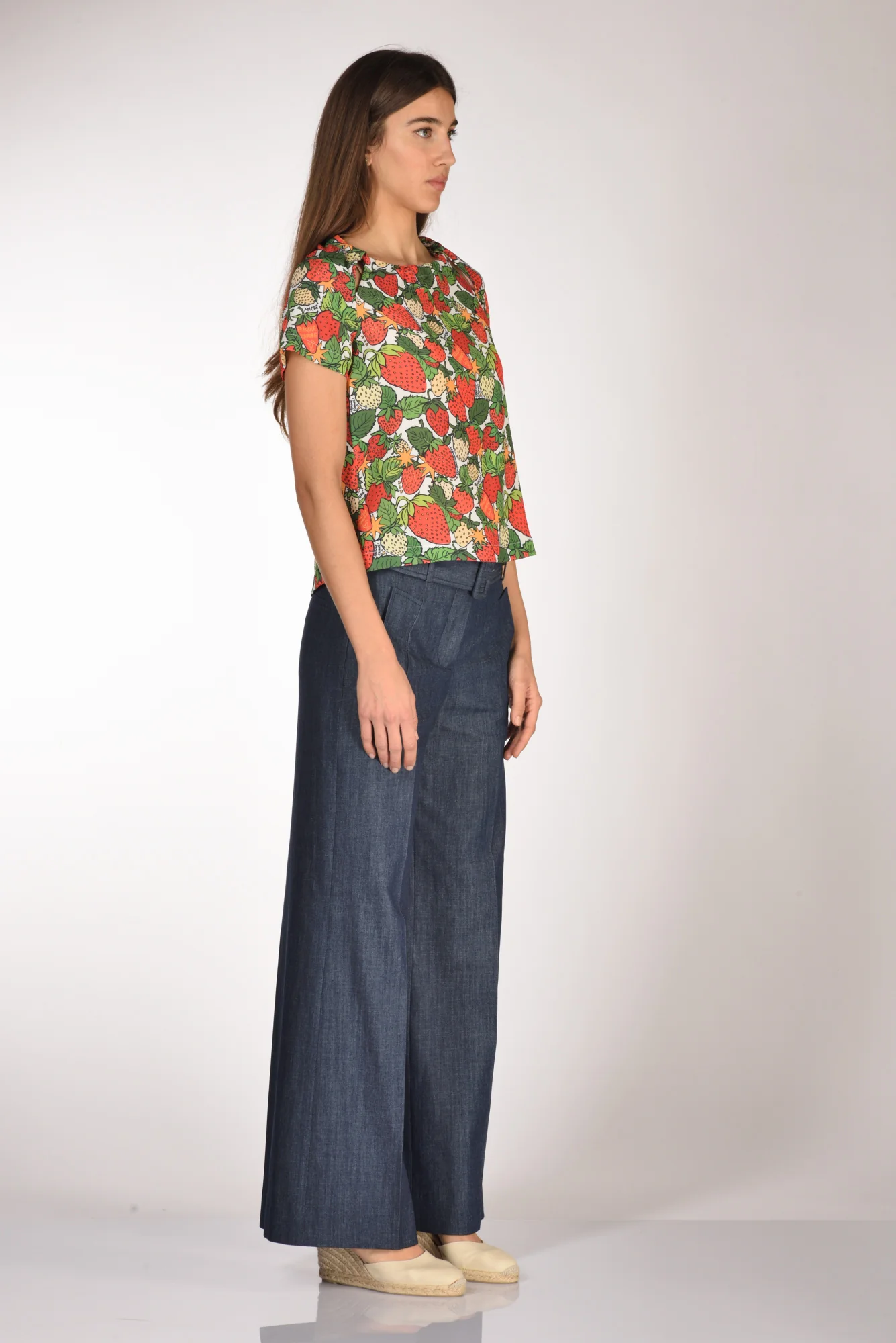 Alessandro Enriquez Camicia Stampa Rosso/verde/bianco Donna - immagine 5