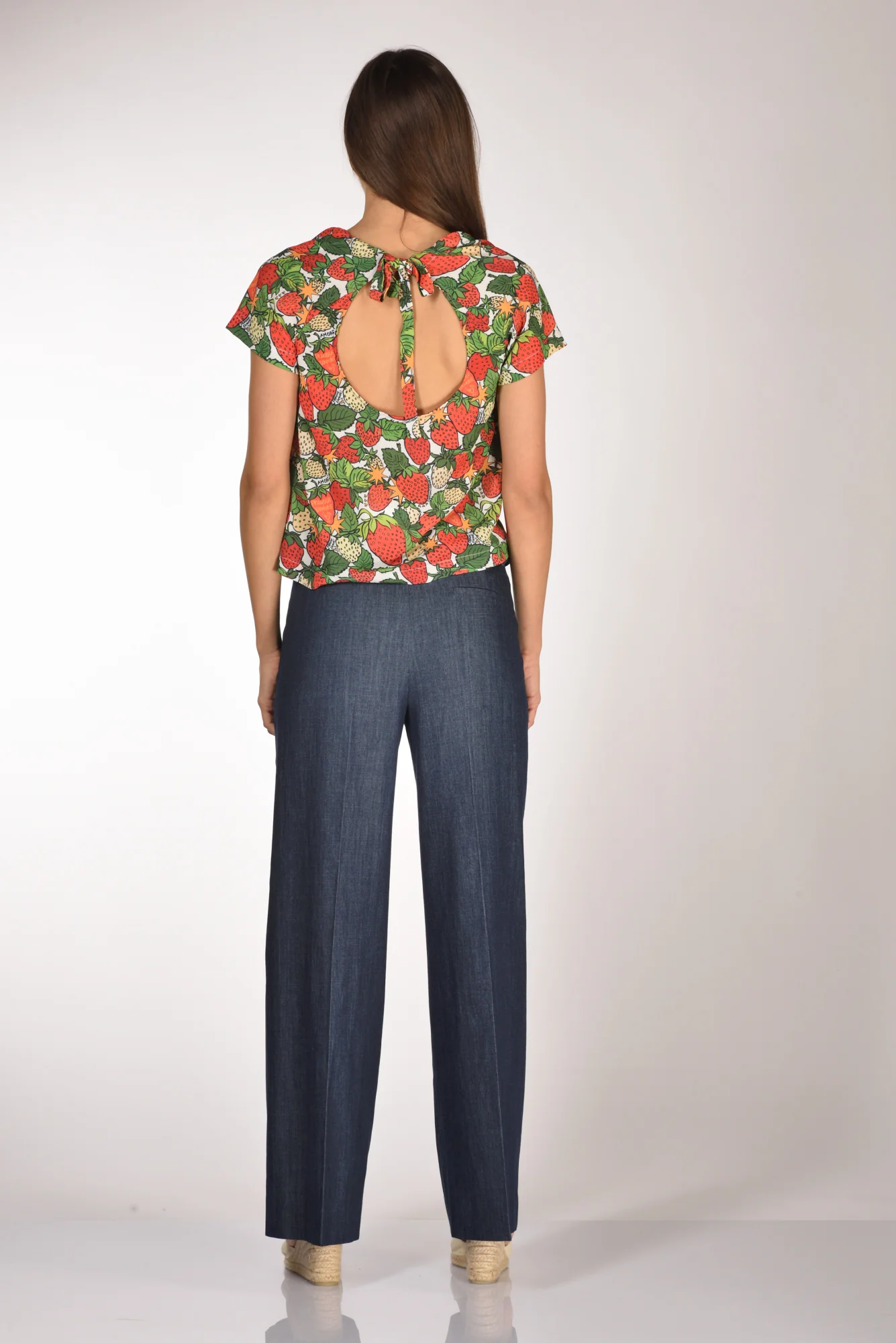 Alessandro Enriquez Camicia Stampa Rosso/verde/bianco Donna - immagine 6