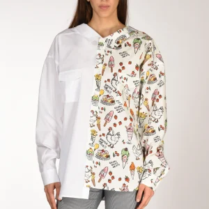 Alessandro Enriquez Camicia Stampa Bianco/multicolor Donna