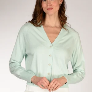 Allude Maglia Cardigan Azzurro Donna