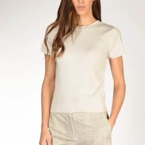 Allude Tshirt Maglia Beige Chiaro Donna