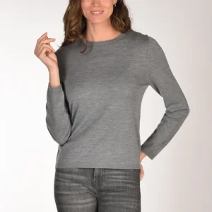 Allude Maglia Girocollo Grigio Donna