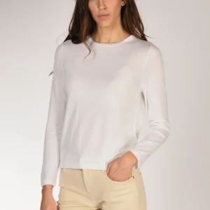 Allude Maglia Girocollo Bianco Donna