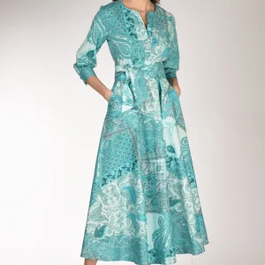 Gabriele Bellini Abito Stampa Azzurro Chiaro/scuro Donna