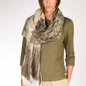 Pyaar Sciarpa Stampata Beige Chiaro/beige Donna