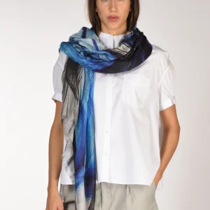 Pyaar Sciarpa Stampata Blu/ner/bco Donna