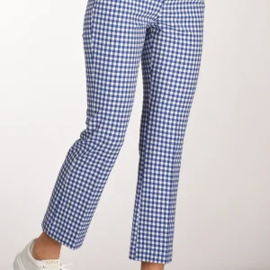 Berwich Pantalone Aurora Blu/bianco Donna