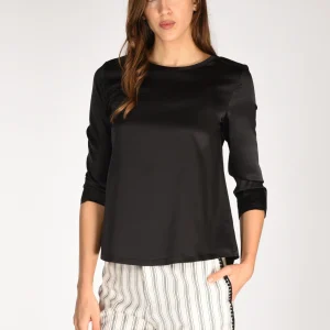 Shirt C Zero Tshirt Seta Nero Donna