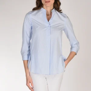 Sarte Pettegole Camicia Righe Azzurro/bianco Donna