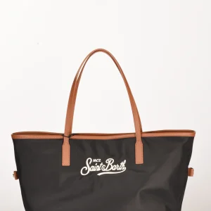 Mc2 Saint Barth Borsa City Bag Nero/marrone Chiaro Donna