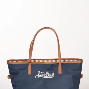 Mc2 Saint Barth Borsa City Bag Blu/marrone Donna