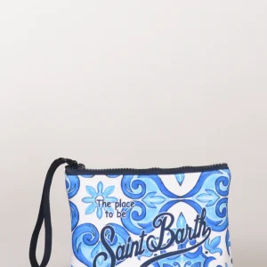 Mc2 Saint Barth Pochette Aline Bianco/azzurro/blu Donna