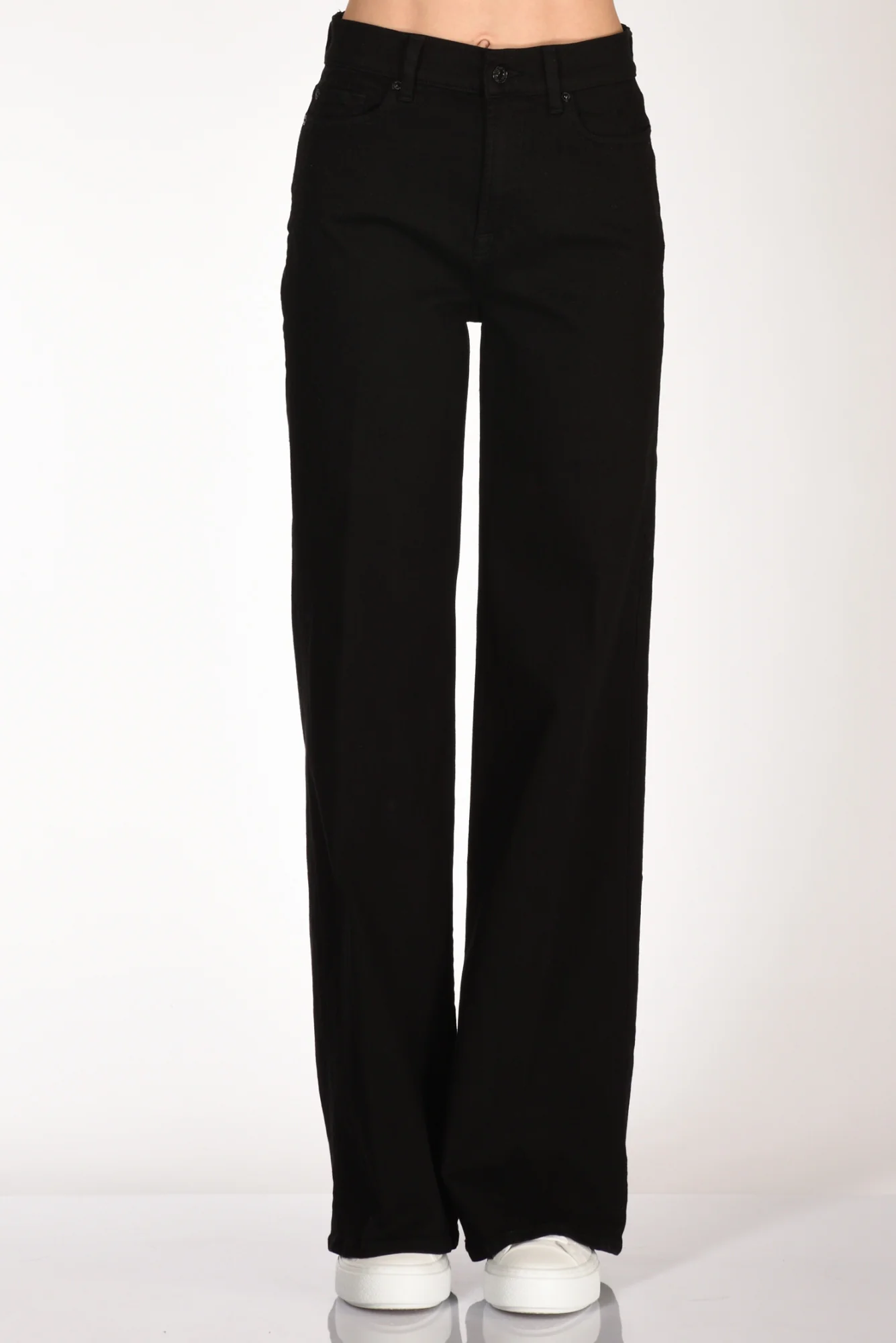 7 For All Mankind Jeans Lotta Nero Donna - immagine 4