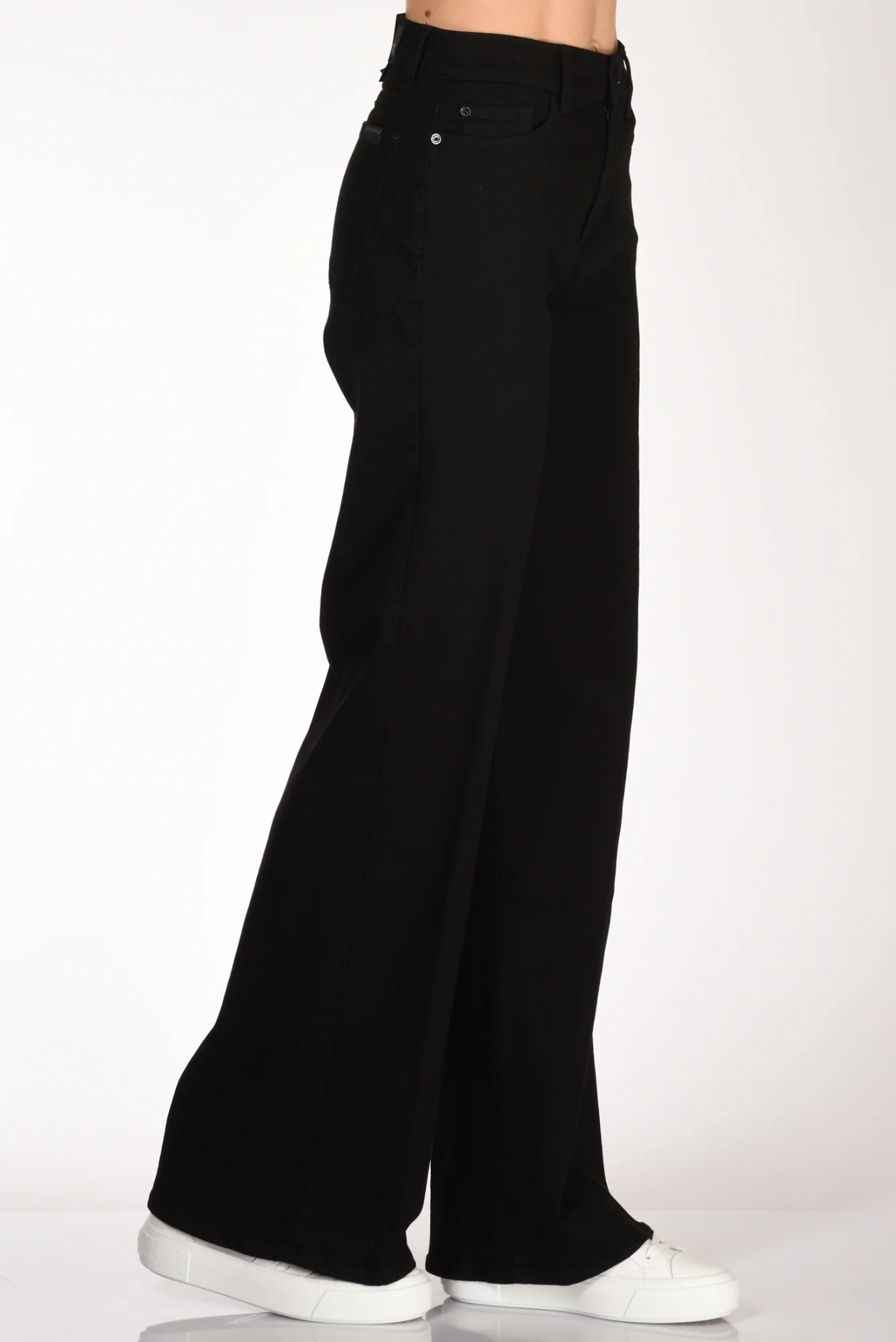 7 For All Mankind Jeans Lotta Nero Donna - immagine 5