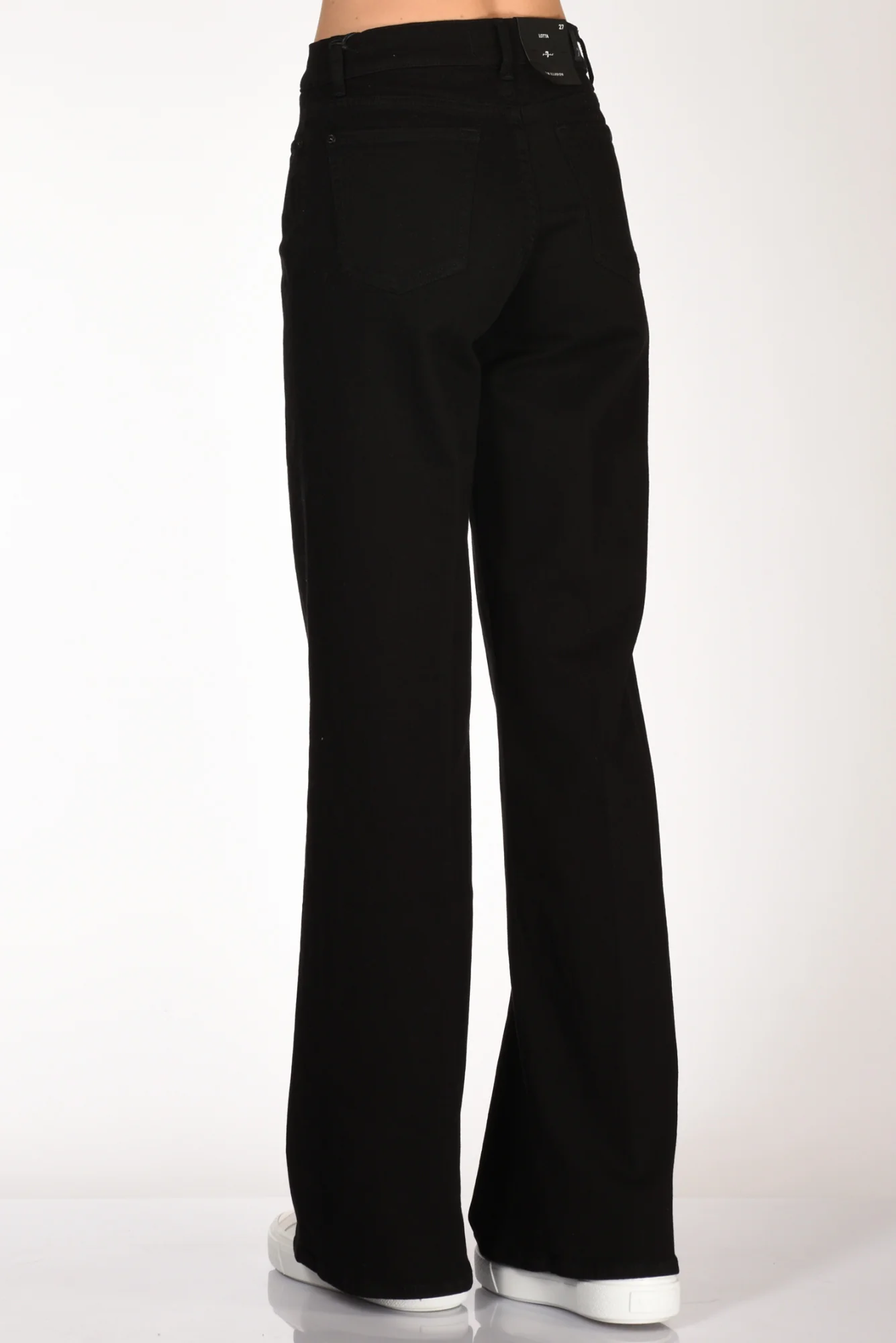 7 For All Mankind Jeans Lotta Nero Donna - immagine 7
