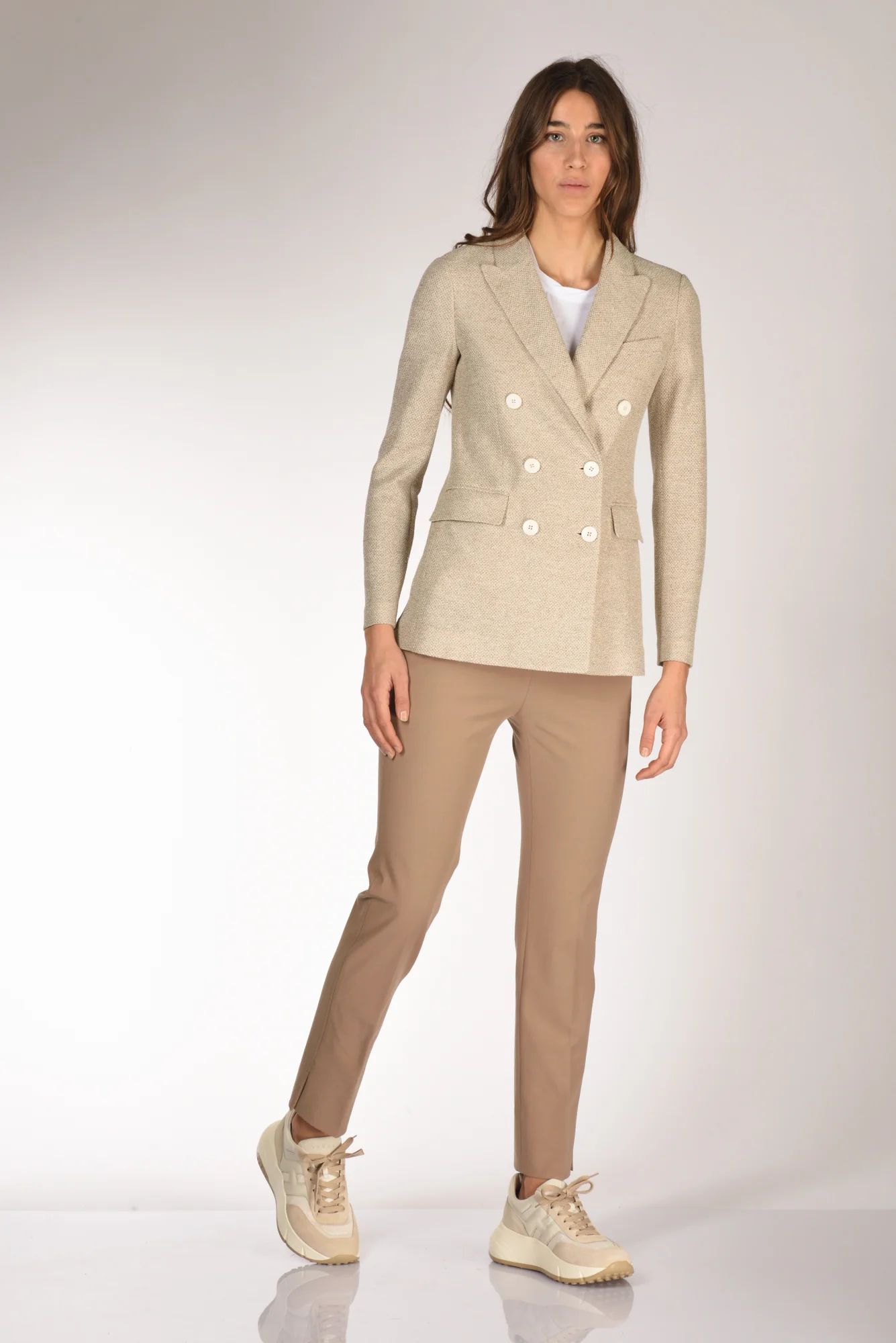 Hogan Sneakers H669 Beige Donna - immagine 3