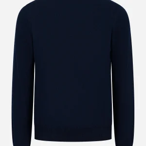Lupetto in cashmere blu