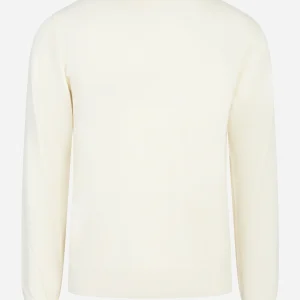 Lupetto in lana merinos finezza 12 bianco