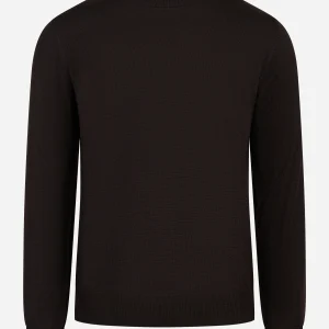 Lupetto in lana merinos finezza 12 marrone