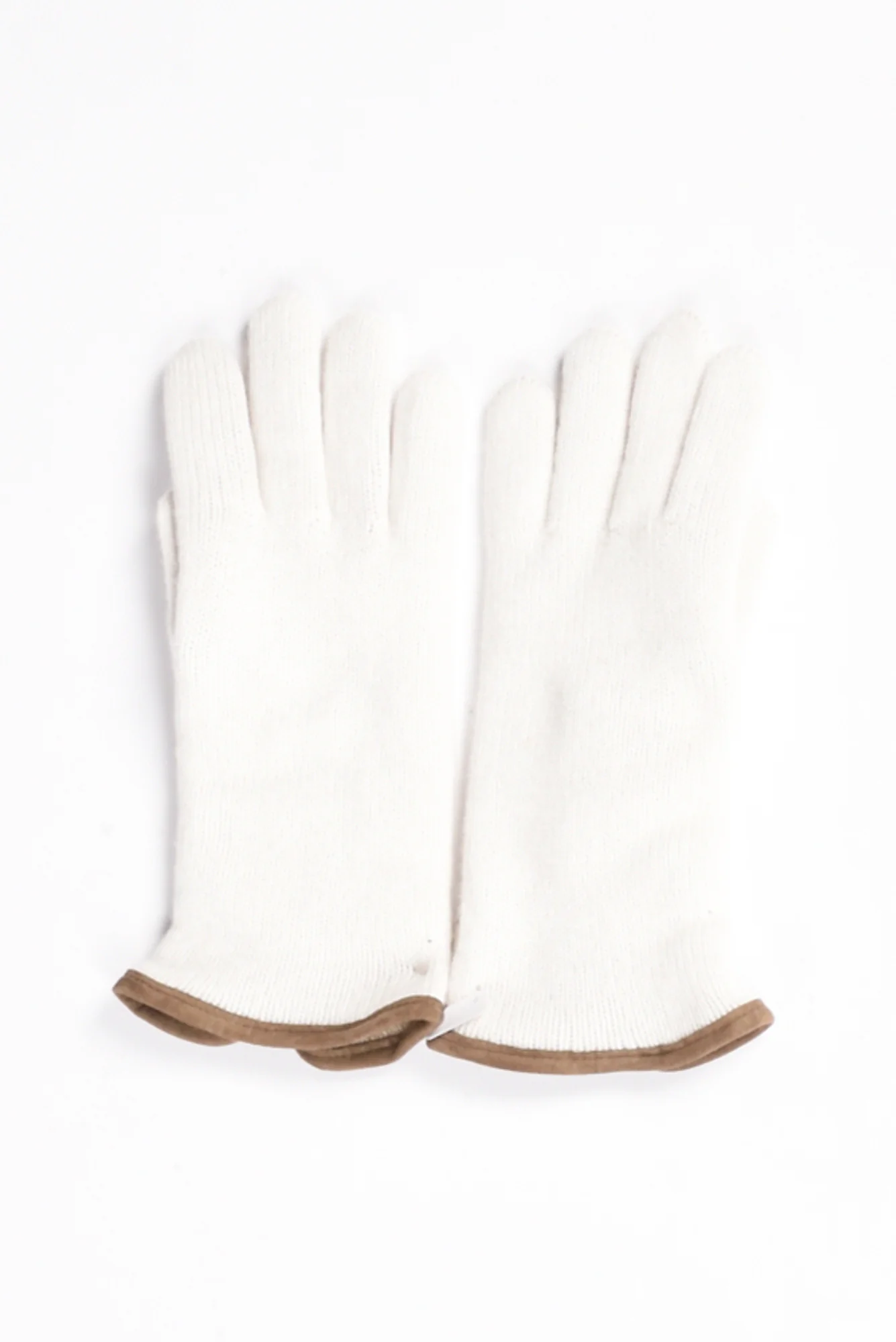 Alpo Guanti In Maglia Bianco Latte Donna - immagine 2