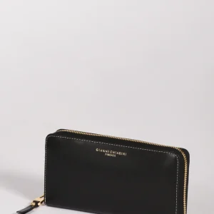 Gianni Chiarini Portafoglio Zip Nero Donna