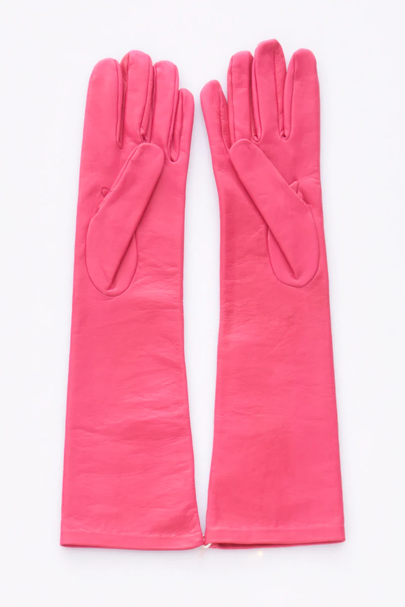 Alpo Guanti In Nappa Fucsia Donna - immagine 3