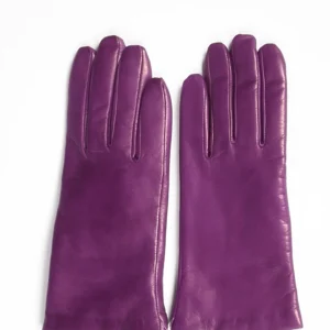 Alpo Guanti In Nappa Viola Donna