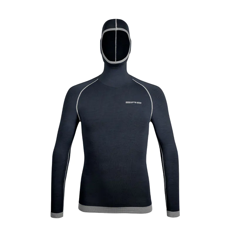 Maglia termica da sci in Lana Merino con passamontagna integrato uomo - immagine 9