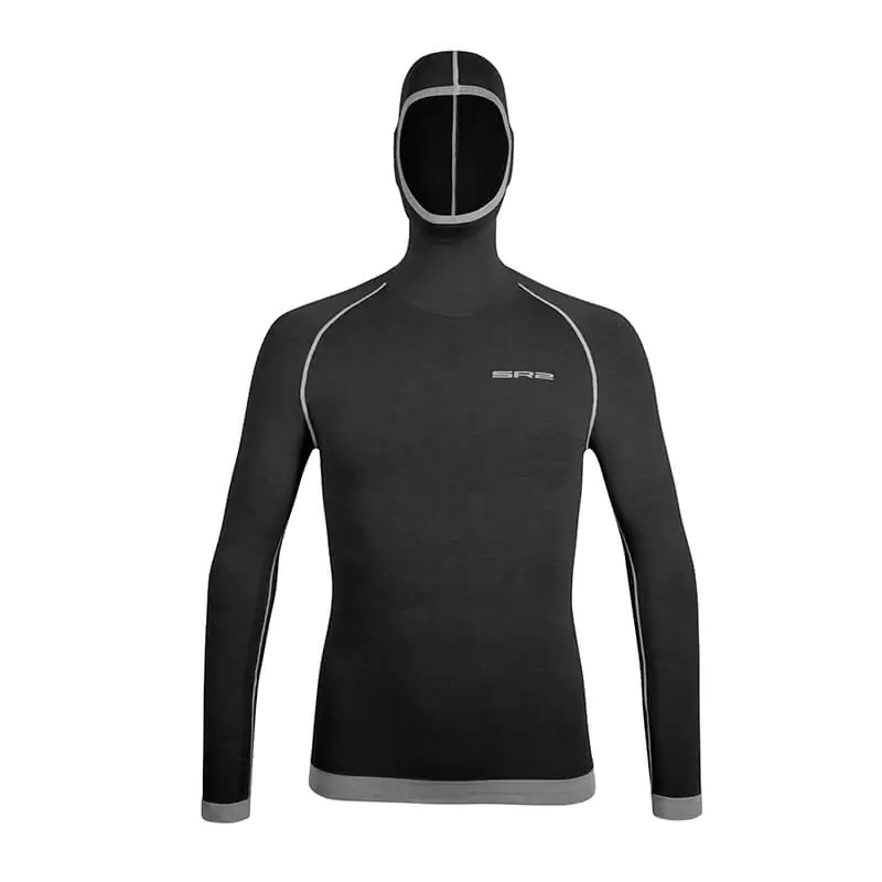 Maglia termica da sci in Lana Merino con passamontagna integrato uomo - immagine 3